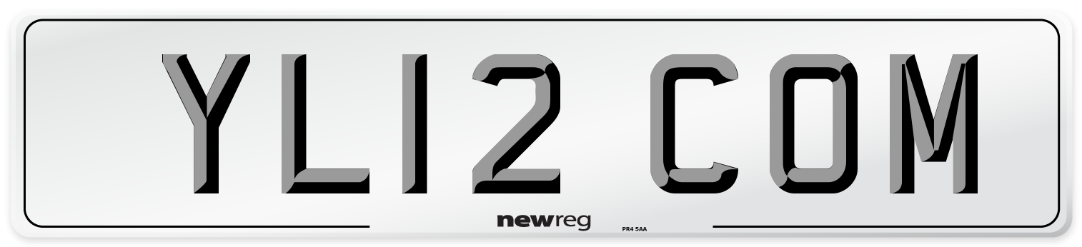 YL12 COM Number Plate from New Reg